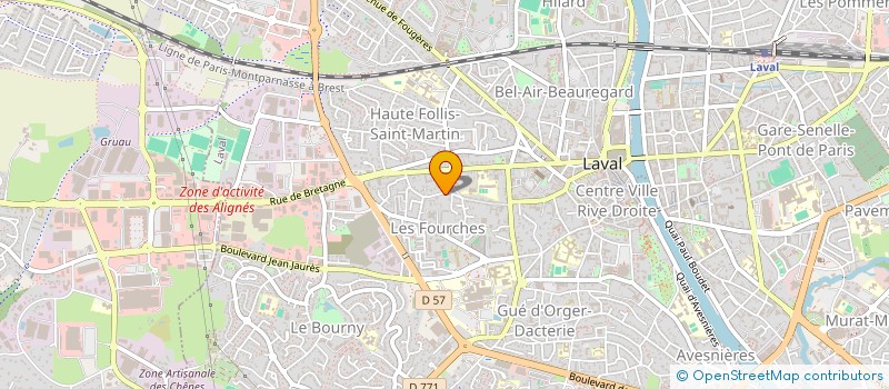 localisation de l'entreprise QUADRATURE à LAVAL
