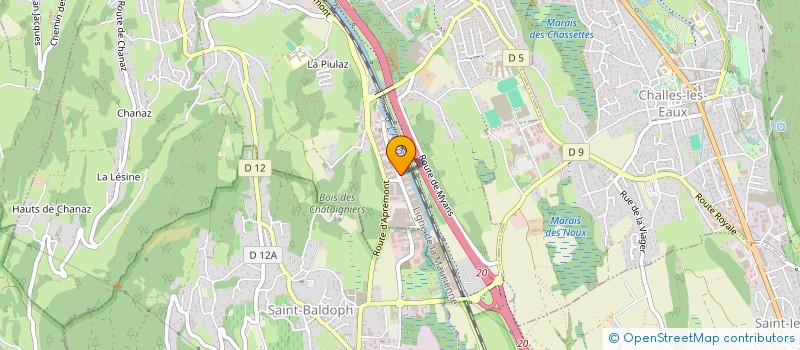 localisation de l'entreprise QUADRATURE  LA RAVOIRE