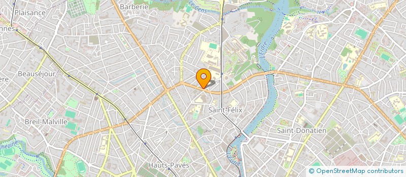 localisation de l'entreprise QUADRATURE à NANTES