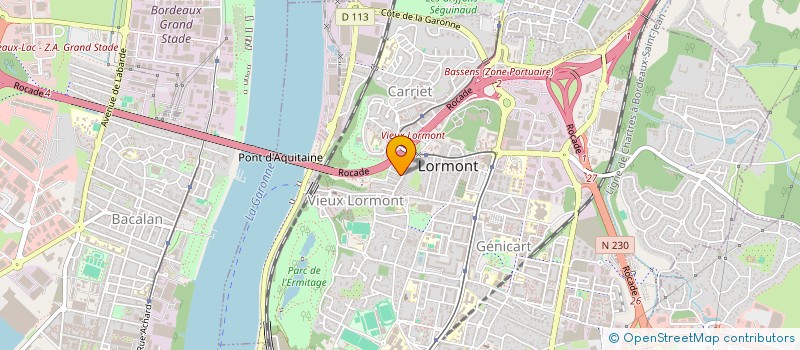 localisation de l'entreprise QUADRATURE NEGOCE à LORMONT