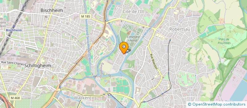 localisation de l'entreprise QUADRE à STRASBOURG