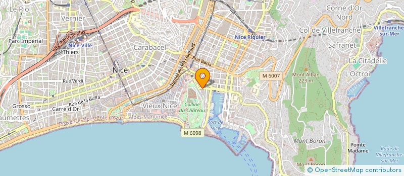 localisation de l'entreprise QUADRERIE à NICE