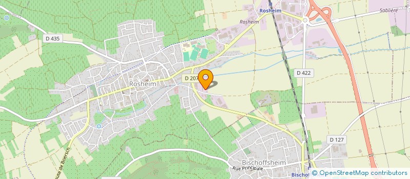 localisation de l'entreprise QUADRI OFFSET à ROSHEIM