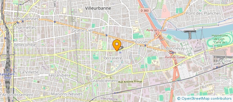 localisation de l'entreprise QUADRI PLUS à VILLEURBANNE