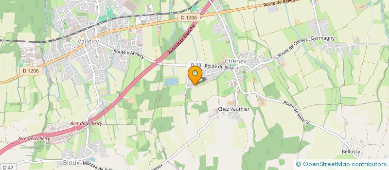 localisation de l'entreprise QUADRICAR  CHENEX