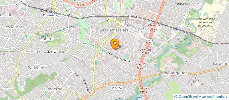 localisation de l'entreprise QUADRICOLORE  PLAISANCE-DU-TOUCH