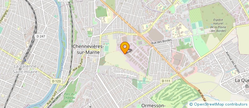 localisation de l'entreprise QUADRIFOGLIO à CHENNEVIERES-SUR-MARNE