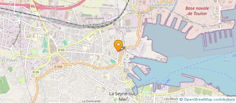 localisation de l'entreprise QUADRIFOLIO à LA SEYNE-SUR-MER