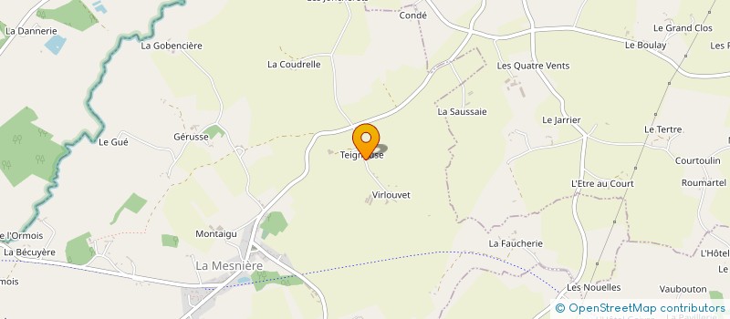 localisation de l'entreprise QUADRIGE à LA MESNIERE