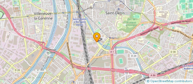 localisation de l'entreprise QUADRIGE à SAINT-DENIS