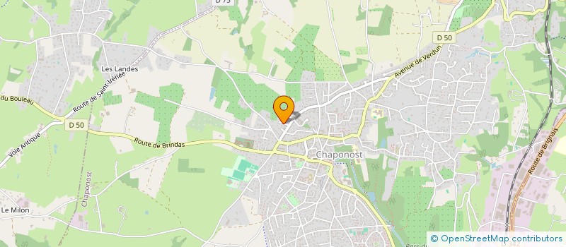 localisation de l'entreprise QUADRIGONE  CHAPONOST