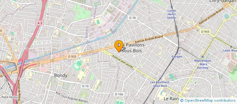 localisation de l'entreprise QUADRILLE à LES PAVILLONS-SOUS-BOIS