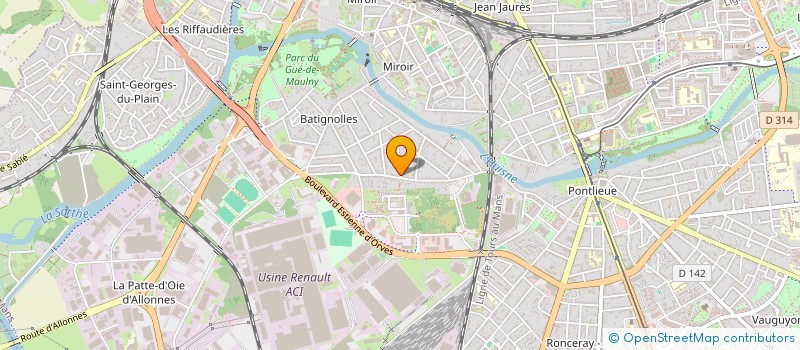 localisation de l'entreprise QUADRIMA  LE MANS