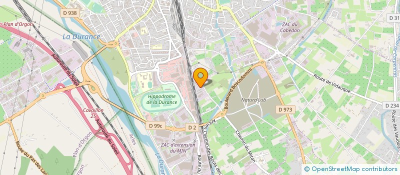 localisation de l'entreprise QUADRIMEX CHEMICAL  CAVAILLON