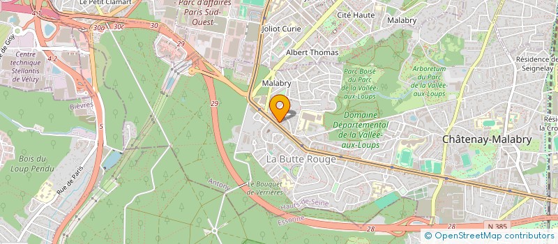 localisation de l'entreprise QUADRIOFLOW CHATENAY  CHATENAY-MALABRY