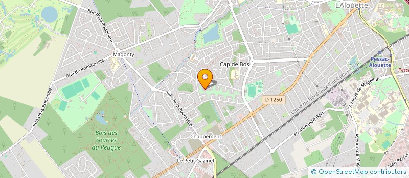 localisation de l'entreprise QUADRIOUX à PESSAC