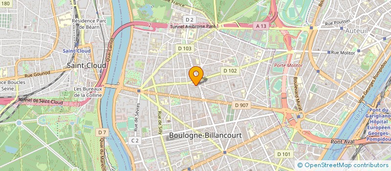 localisation de l'entreprise QUADRIPLAY COMMUNICATION MOBILE à BOULOGNE-BILLANCOURT
