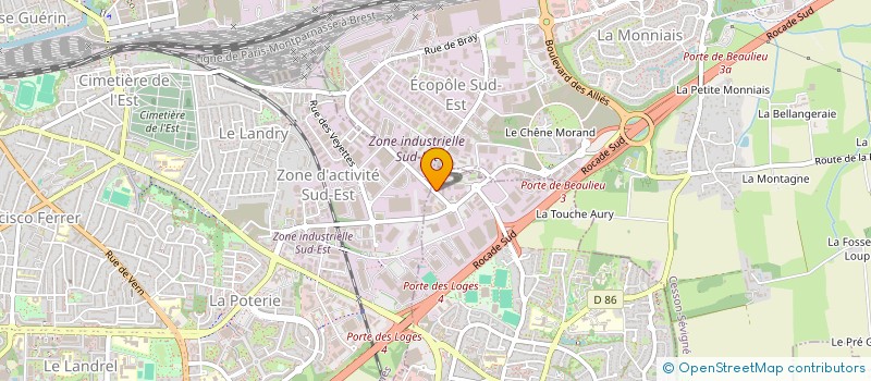 localisation de l'entreprise QUADRISCAN à CHANTEPIE