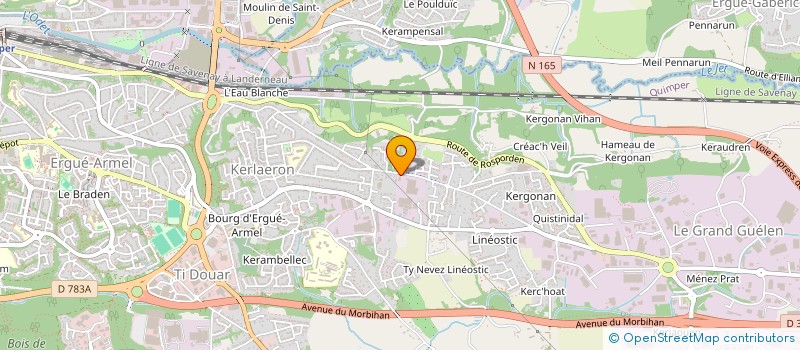 localisation de l'entreprise QUADRISIGNE à QUIMPER