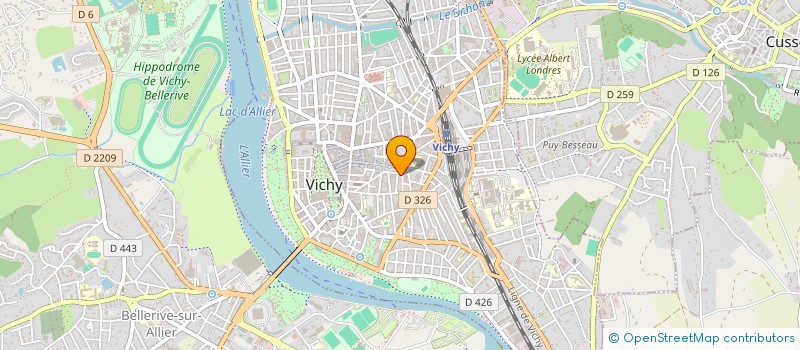 localisation de l'entreprise QUADRIWEB à VICHY