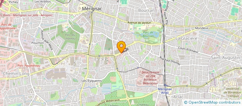 localisation de l'entreprise QUADRO VEQUEAU à MERIGNAC