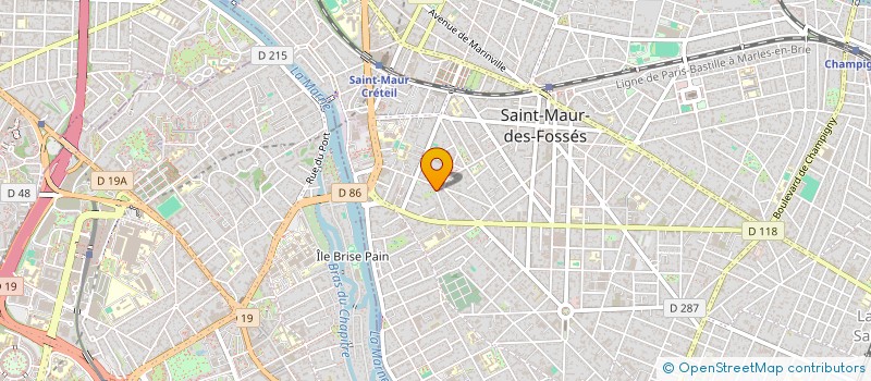 localisation de l'entreprise QUADROCOR à SAINT-MAUR-DES-FOSSES