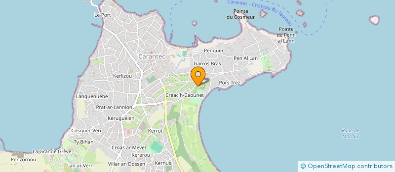 localisation de l'entreprise QUADSTREAM  CARANTEC