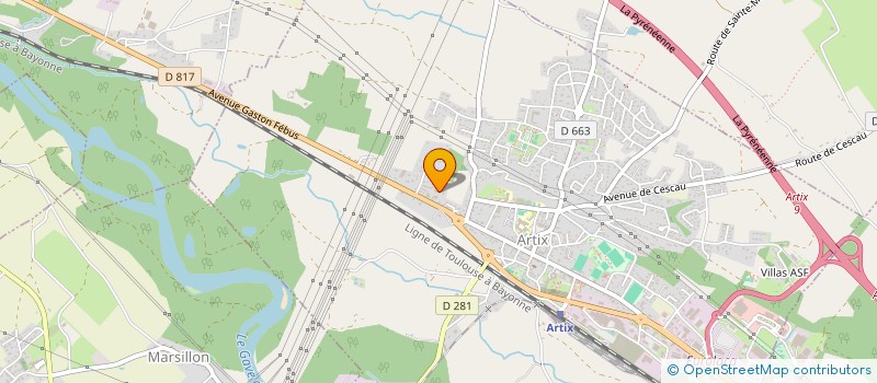 localisation de l'entreprise QUADUNION  ARTIX