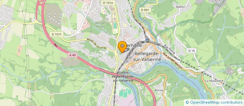 localisation de l'entreprise QUAGLIERI à VALSERHONE
