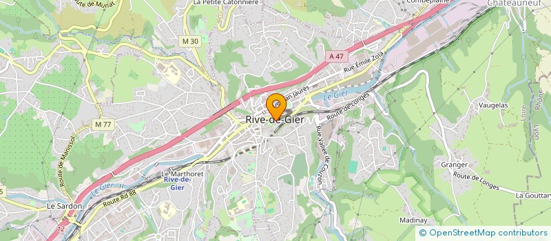 localisation de l'entreprise QUAI 1242 à RIVE-DE-GIER