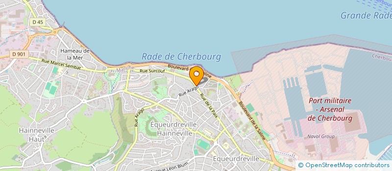 localisation de l'entreprise QUAI 14 à CHERBOURG-EN-COTENTIN