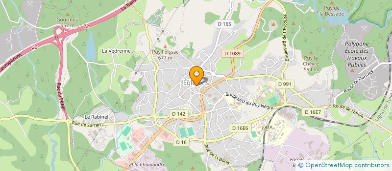 localisation de l'entreprise QUAI 19  EGLETONS