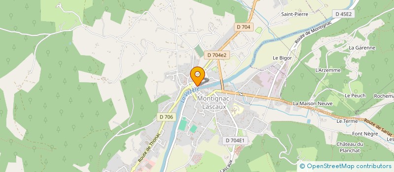 localisation de l'entreprise QUAI 21 à MONTIGNAC-LASCAUX