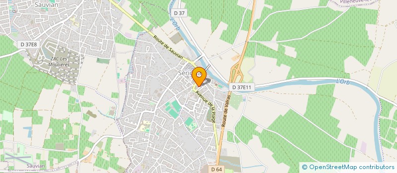 localisation de l'entreprise QUAI 27  SERIGNAN