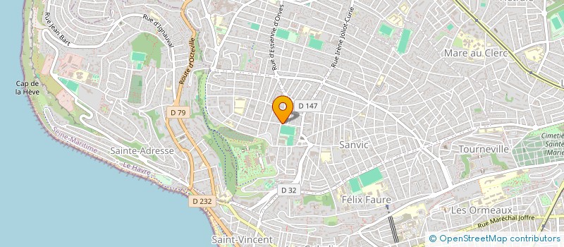 localisation de l'entreprise QUAI 33 à LE HAVRE