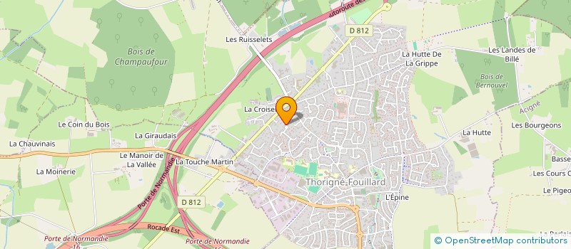 localisation de l'entreprise QUAI 34  THORIGNE-FOUILLARD