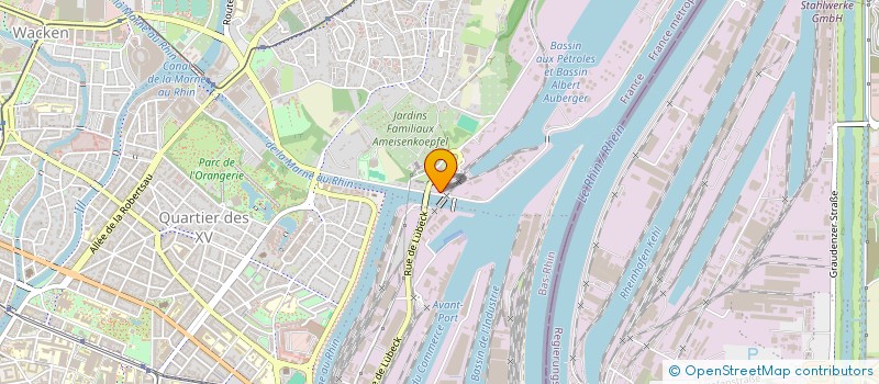 localisation de l'entreprise QUAI 50 JACOUTOT à STRASBOURG