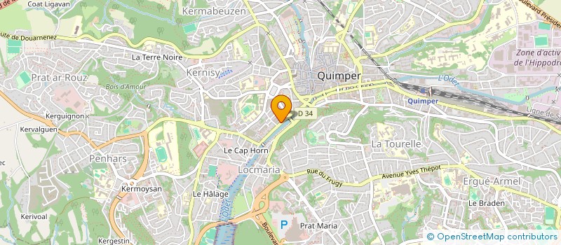 localisation de l'entreprise QUAI 56 à QUIMPER