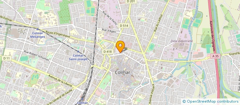 localisation de l'entreprise QUAI 58  COLMAR