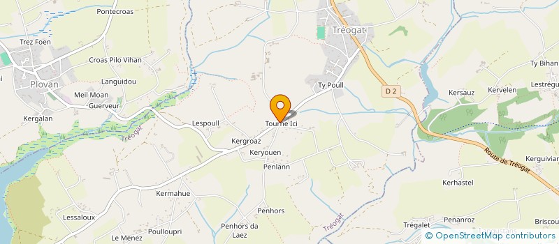 localisation de l'entreprise QUAI 702  TREOGAT