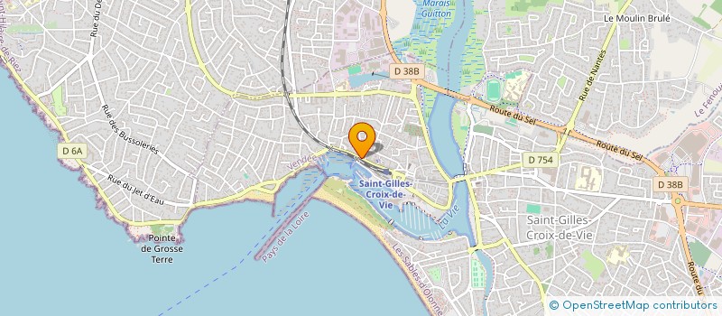 localisation de l'entreprise QUAI 82 à SAINT-GILLES-CROIX-DE-VIE