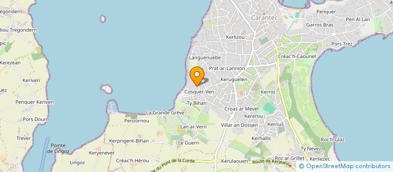 localisation de l'entreprise QUAI CARNOT  CARANTEC
