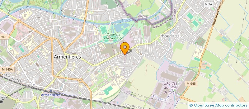 localisation de l'entreprise QUAI DE BEAUVAIS  ARMENTIERES