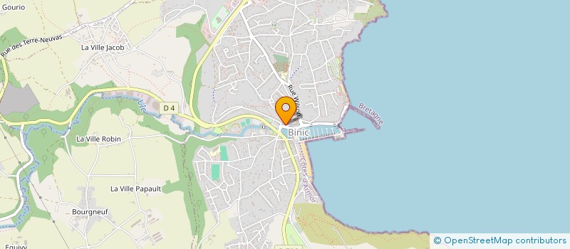 localisation de l'entreprise QUAI DE COURCY ANIMATIONS  BINIC-ETABLES-SUR-MER