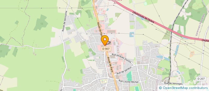 localisation de l'entreprise QUAI DE L'EUROPE  VARENNES-VAUZELLES