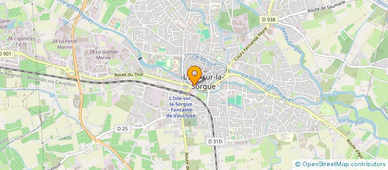 localisation de l'entreprise QUAI DE L ISLE  L'ISLE-SUR-LA-SORGUE