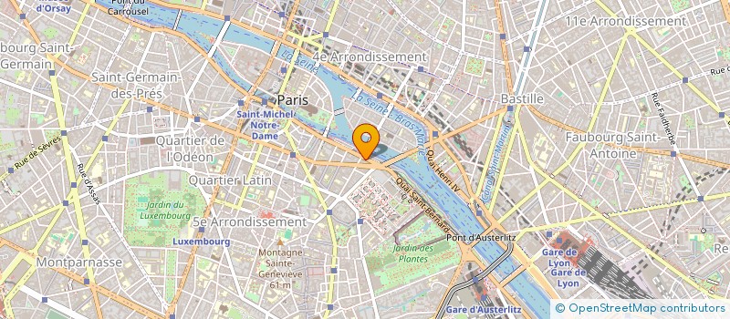 localisation de l'entreprise QUAI DE LA TOURNELLE  PARIS