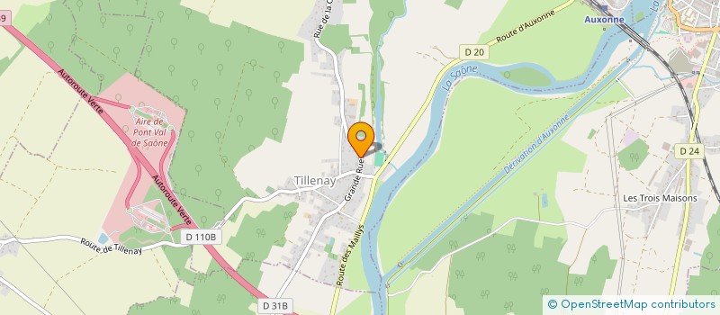 localisation de l'entreprise QUAI DE SAONE  LES MAILLYS