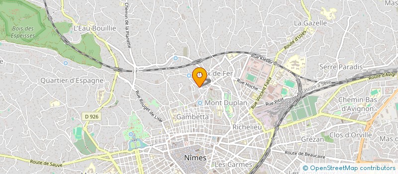 localisation de l'entreprise QUAI DES ALLEGORIES  NIMES