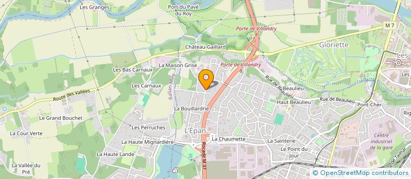 localisation de l'entreprise QUAI DES ARTS à JOUE-LES-TOURS